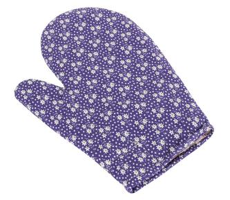 Kuchyňská chňapka - fialová kytička - chňapka 28x18 cm