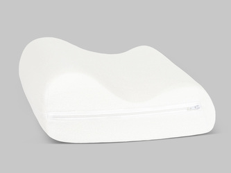 Polštář anatomický - Jersey, bílá - 45x30 cm