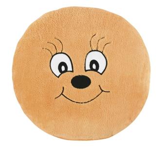 Polštářek Kulička - lososová - průměr 35 cm