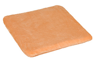 Sedák hladký Korall micro - lososová - 40x40 cm