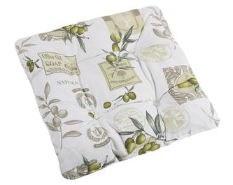 Sedák EMA prošívaný - olivy - 40x40 cm, prošívaný