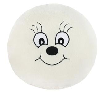 Polštářek Kulička - bílá - průměr 35 cm