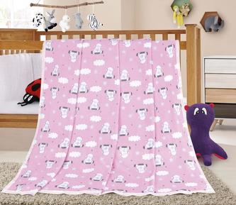 ELLA - ovečka růžová - 100x155 cm