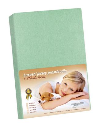 Jersey s elastanem - sv zelená - 120x200 cm
