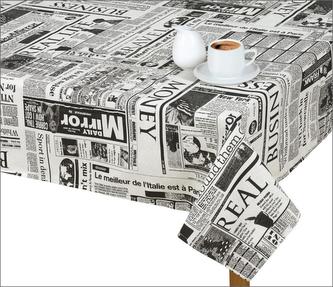 Ubrus  IVO - noviny - 120x140 cm
