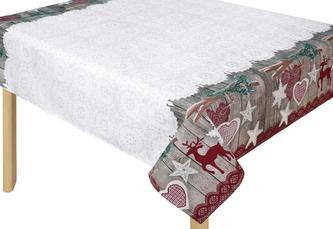 Ubrus  VÁNOCE - bordura se sobem - 40x40 cm