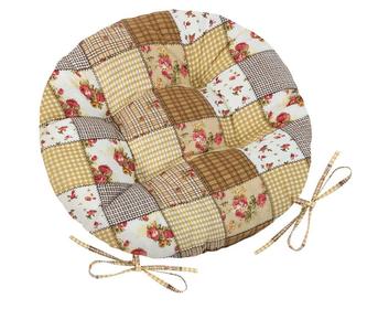 Sedák Adéla prošívaný kulatý - růžička s kostičkou - průměr 40 cm