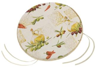 Sedák IVO kulatý hladký - olea - průměr 40 cm