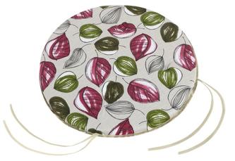 Sedák BERTA kulatý hladký - lístky - průměr 40 cm