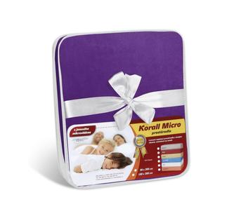 Prostěradlo Korall micro - fialová - 90x200 cm