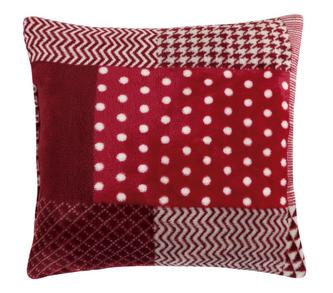 Polštářek Mazlík - bordová kostka - 38x38cm