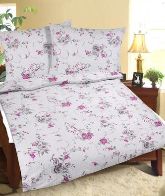 Povlečení krepové - pnoucí růže - 140x200,70x90 cm