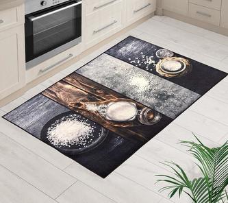 Koberec - běhoun 3D tisk - mořská sůl - šíře 80 cm , délka 120 cm