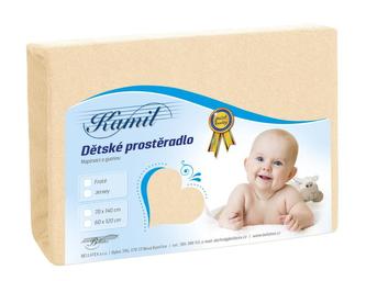 Dětské jersey prostěradlo - citrus - 70x140 cm