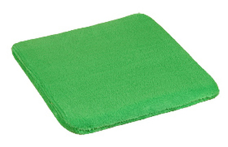 Sedák hladký Korall micro - zelená - 40x40 cm