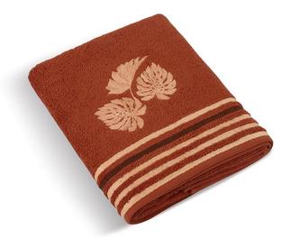 Froté ručník a osuška kolekce Monstera - terra - Osuška 70x140 cm