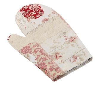 Kuchyňská chňapka - patchwork srdce růžové - chňapka 28x18 cm