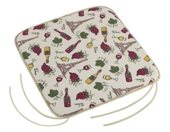 Sedák DANA hladký - víno - 40x40 cm,hladký