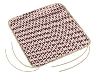 Sedák Adéla hladký - chevron bordový - 40x40 cm, hladký
