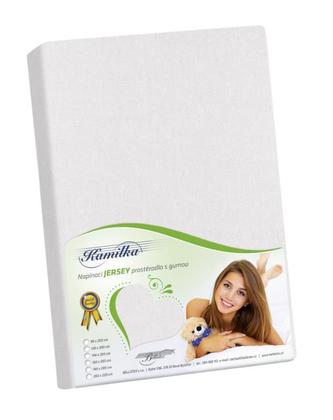 Prostěradlo jersey - bílá - 90x200 cm