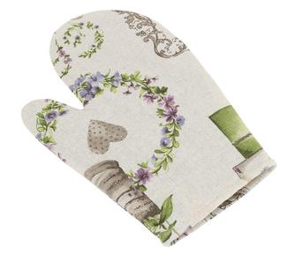 Kuchyňská chňapka - fialová romance - chňapka 28x18 cm