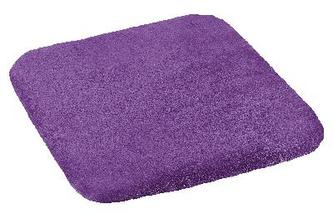 Sedák hladký Korall micro - fialová - 40x40 cm