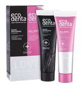 Ecodenta Toothpaste bělicí zubní pasta Black Whitening 100 ml + zubní pasta Well-Being 100 ml