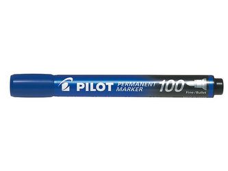 PILOT 100 Popisovač permanentní  BL modrá
