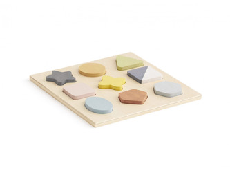 Puzzle dřevěné geometrické tvary