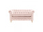 Pohovka Chesterfield Velvet Light Pink
