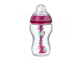 Kojenecká láhev C2N ANTI-COLIC Girl 340ml 3m+