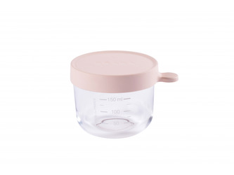 Kelímek na jídlo skleněný 150ml růžový