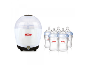 Elektrický sterilizátor + 5 lahví 210 ml