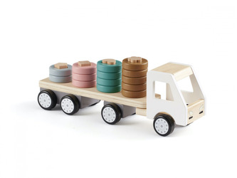 Náklaďák s kroužky dřevěný Aiden