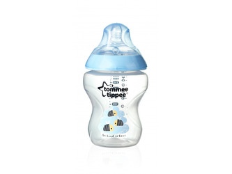 Kojenecká láhev C2N modrá 260ml 0m+