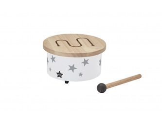 Mini bubínek dřevěný White