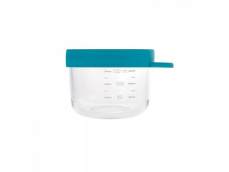 Kelímek na jídlo skleněný 150ml modrý