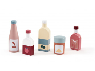 Láhve dřevěné 5 ks Bistro