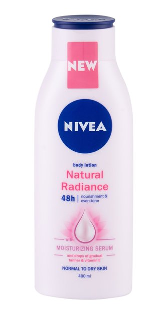 Nivea Natural Radiance Tělové mléko 400 ml 48H pro ženy