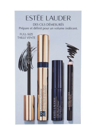 Estée Lauder Sumptuous Extreme řasenka 8 ml + báze pod řasenku Little Black Primer 2,8 ml + tužka na oči Double Wear 0,8 g 01 Onyx