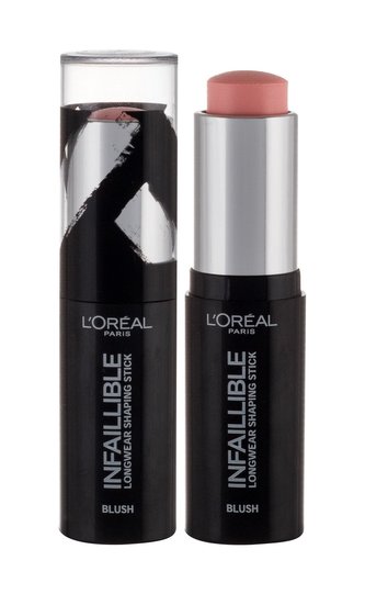 L´Oréal Paris Infallible Tvářenka Longwear Shaping Stick 9 g 001 Sexy Flush pro ženy