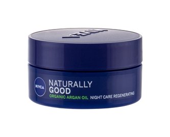 Nivea Naturally Good Noční pleťový krém Argan Oil 50 ml pro ženy Nivea Naturally Good Noční pleťový krém Argan Oil 50 ml pro ženy