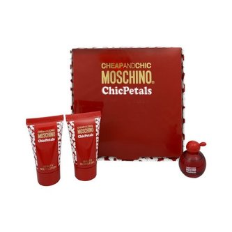 Moschino - Chic Petals - toaletní voda 4,9 ml + sprchový gel 25 ml + tělové mléko 25 m - 25 ml