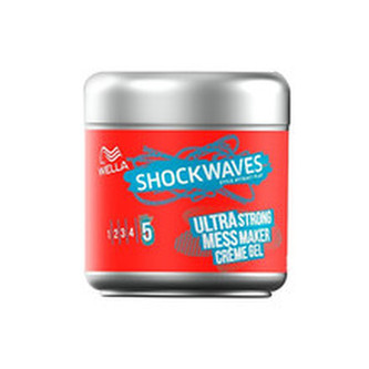 Wella Professional Shockwaves Mess Maker Ultra Strong - Krémový gel na vlasy 150 ml pro ženy