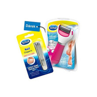 Scholl Velvet Smooth Diamond Pink Set - Dárková sada péče o nohy pro ženy