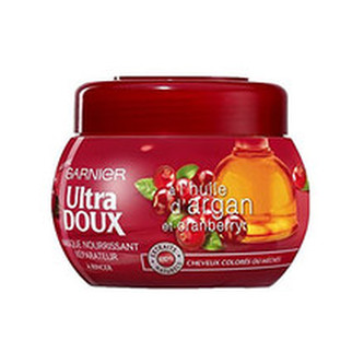 Garnier Ultra Doux Mask - Maska pro barvené vlasy s výtažkem z brusinky 300 ml pro ženy