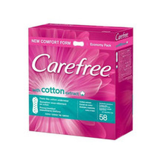 Carefree Cotton Slipové vložky s výtažkem z bavlny 58.0 ml pro ženy