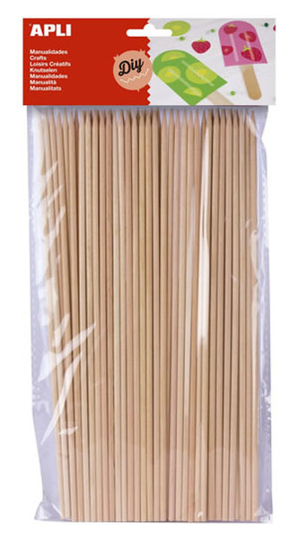 APLI špejle dřevěné 200 x 3 mm - přírodní 50 ks APLI špejle dřevěné 200 x 3 mm - přírodní 50 ks