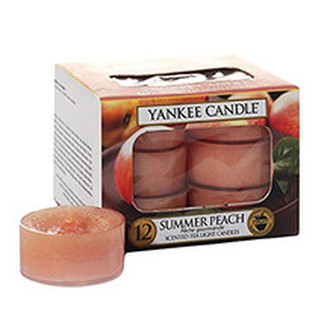 Yankee Candle Summer Peach Candle ( letní broskve ) - Aromatické čajové svíčky ( 12 ks ) 9. ml unisex