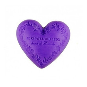 Le Chatelard Luxury French Soap ( levandule ) - Luxusní francouzské přírodní mýdlo ve tvaru srdce 100. ml pro ženy
